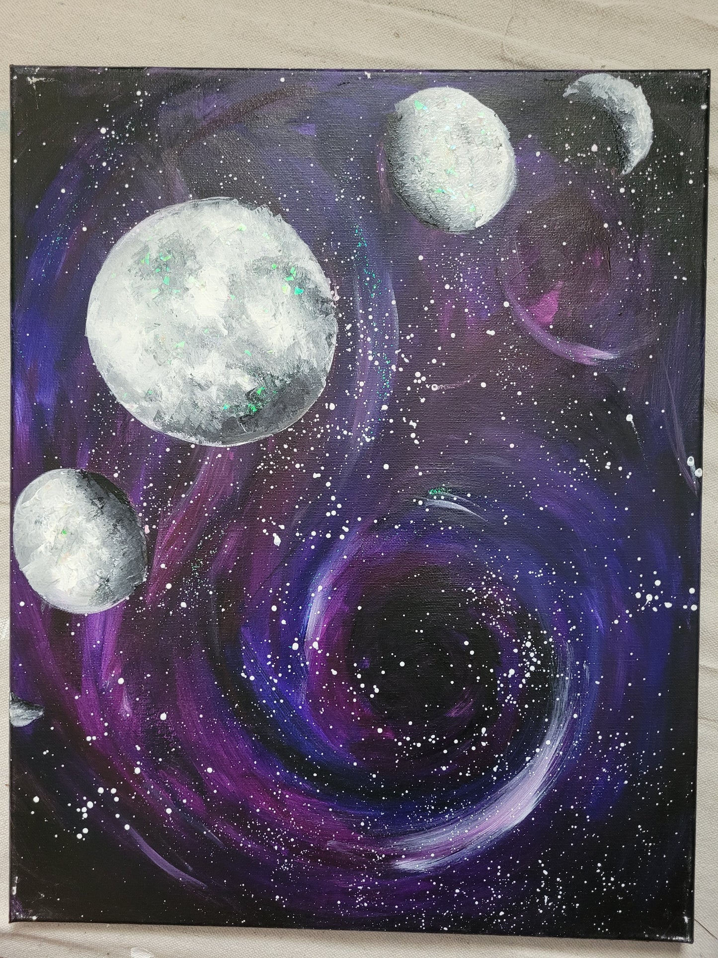 Moon Phases in Purple