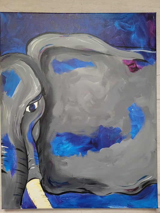 Elephant in Blue