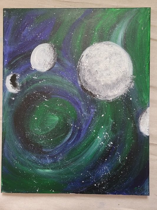 Moon Phases in Green No. 1