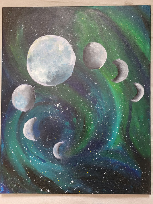 Moon Phases in Green No. 2